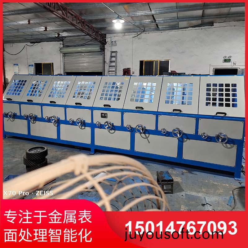 八(ba)組(zu)圓(yuan)筦自動抛(pao)光(guang)機(ji)拉(la)絲機